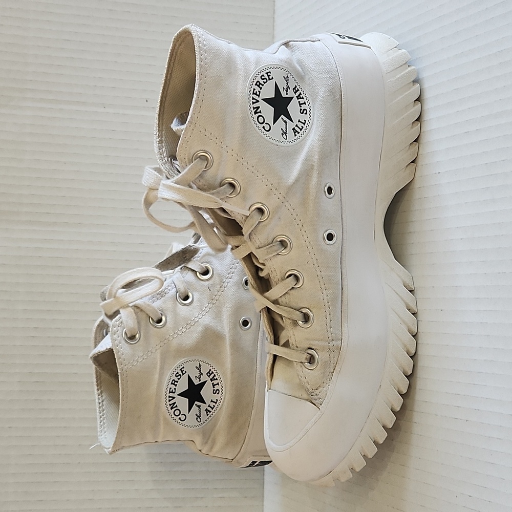 Converse All Stars platform hightops womens size 8 - Picture 7 of 10
